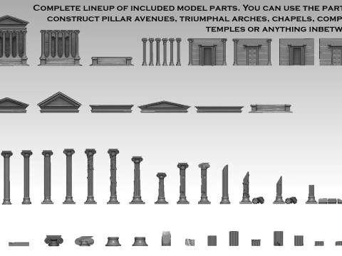 Roman Temple Builder 3D Print Model