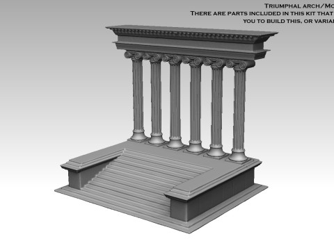 Roman Temple Builder Modelo de impresión 3D