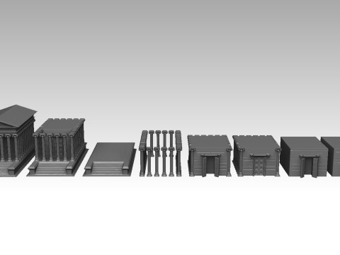 Roman Temple Builder Modelo de impresión 3D