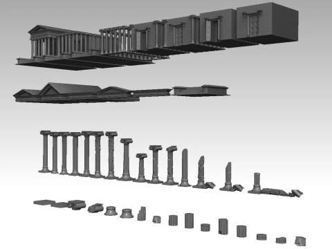 Roman Temple Builder 3D Print Model