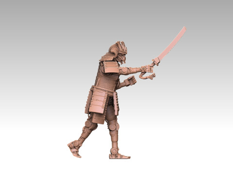 Robo Samurai Modello di stampa 3D