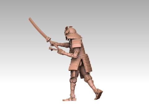 Robo Samurai Modello di stampa 3D