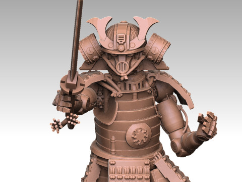 Robo Samurai Modello di stampa 3D