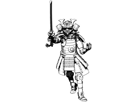 Robo Samurai Modello di stampa 3D