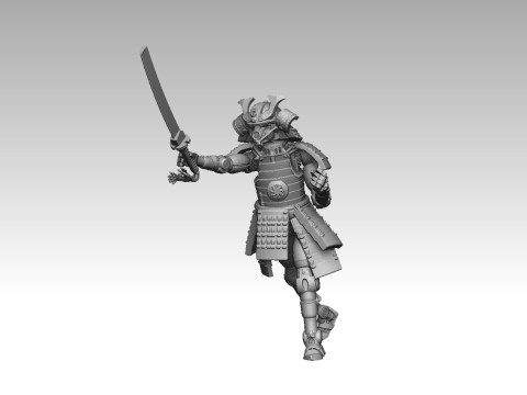 Robo Samurai Modello di stampa 3D