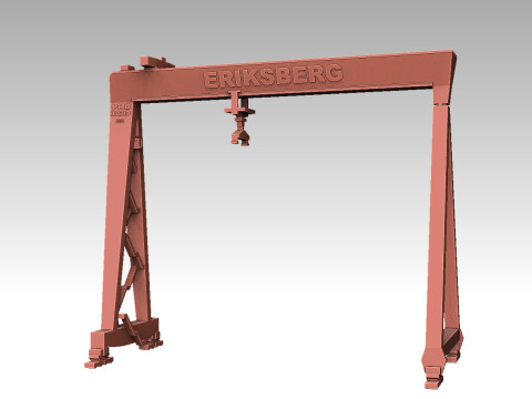 Eriksberg Gantry Crane Model do druku 3D