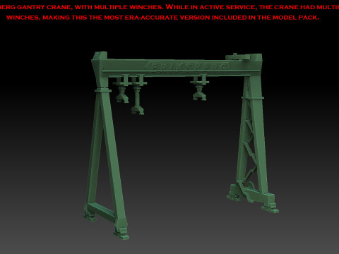 Eriksberg Gantry Crane Model do druku 3D