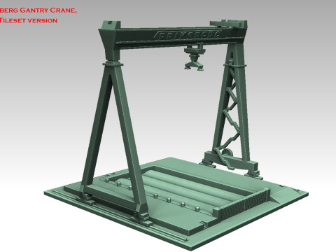 Eriksberg Gantry Crane Model do druku 3D