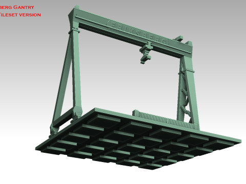 Eriksberg Gantry Crane Model do druku 3D