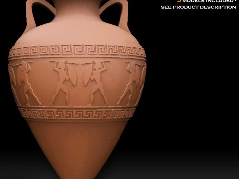 ギリシャの壺 3Dプリントモデル