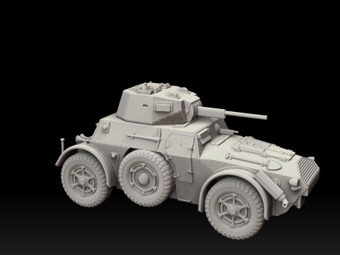 Autoblinda Armored Car 3D 프린트 모델