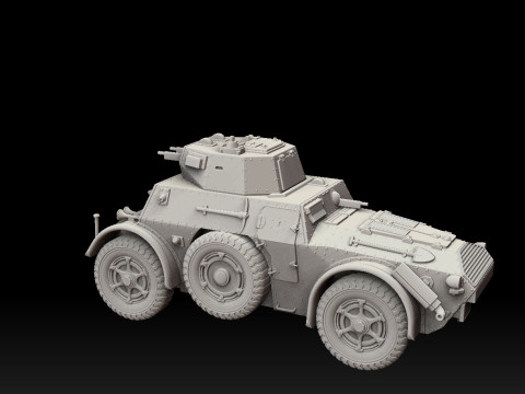 Autoblinda Armored Car 3D 프린트 모델