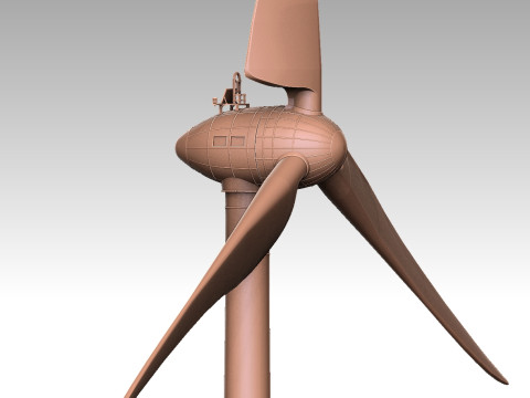 Wind Turbine Modelo de Impressão 3D
