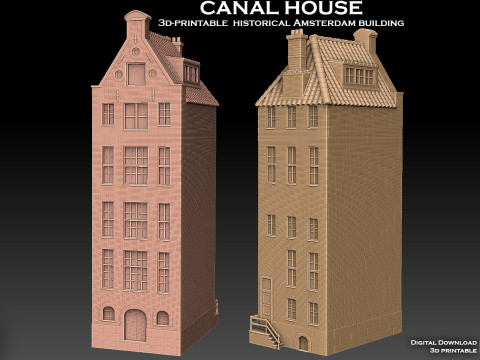 Canal House 3D-Druckmodell