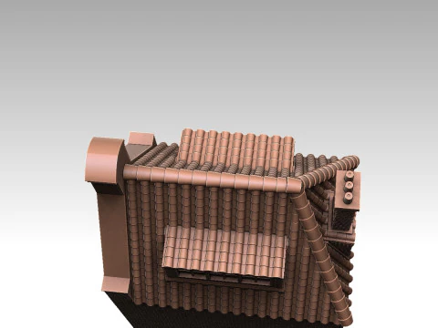 Dom nad kanałem Model do druku 3D