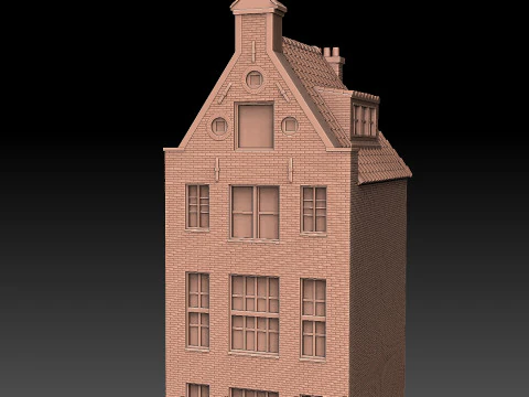 Dom nad kanałem Model do druku 3D