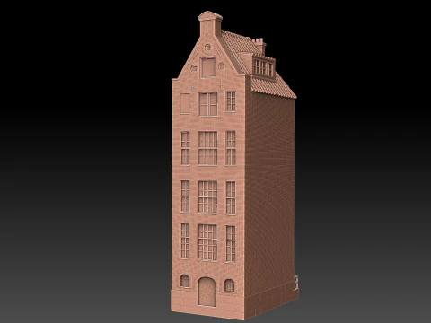 Dom nad kanałem Model do druku 3D