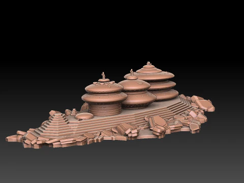 Ix Research Facility 3D Print Model