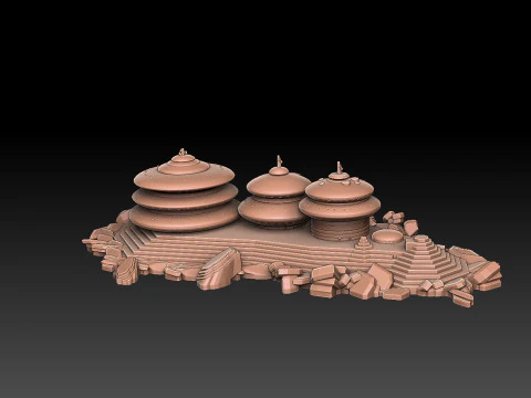 Ix Research Facility 3D Print Model