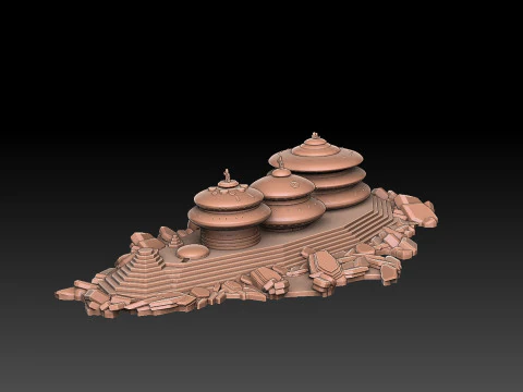 Ix Research Facility 3D Print Model