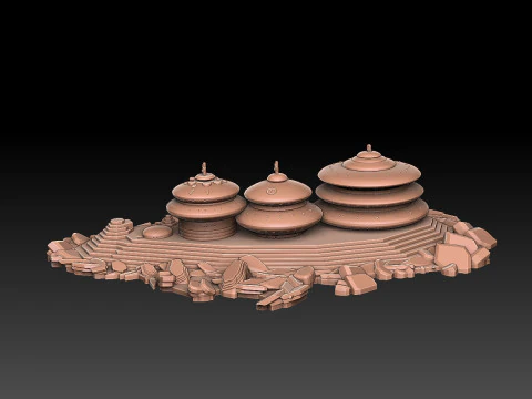 Ix Research Facility 3D Print Model