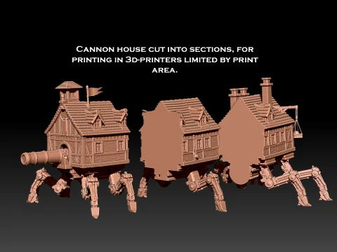 Cannon House 3D Print Model