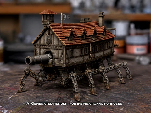 Cannon House 3D Print Model