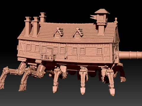 Cannon House 3D Print Model