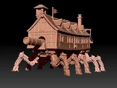 Cannon House 3D Print Model