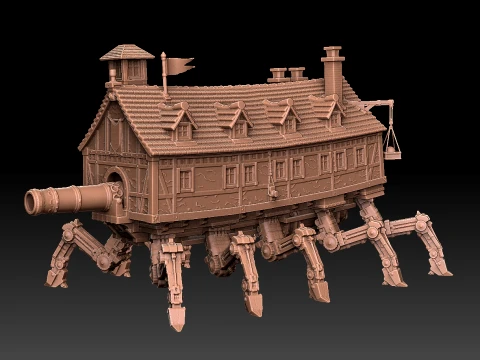 Cannon House 3D Print Model
