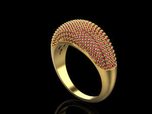 Ring with many stones 3D Print Model