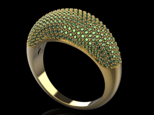 Ring with many stones 3D Print Model