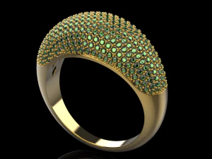 Ring with many stones 3D Print Model