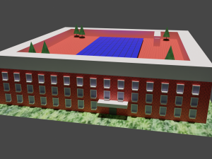 Simple brick house 3D 模型