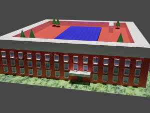 Basit tuğla ev 3D Model
