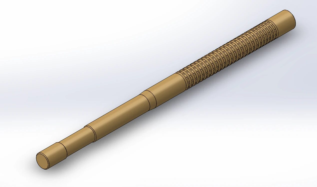 Broaching tool 3D Model .c4d .max .obj .3ds .fbx .stl .blend 