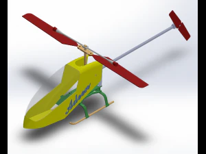 リモコン RC ヘリコプター Solidworks 3Dモデル