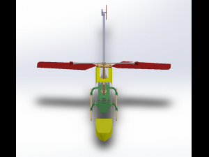 Remote Control RC helicopter Solidworks 3D Model