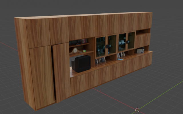 Cupboard 3D Modell .c4d .max .obj .3ds .fbx .stl .blend 