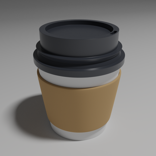 Coffee Cups Modelo 3D .c4d .max .obj .3ds .fbx .stl .blend 