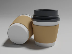 Coffee Cups 3D Model
