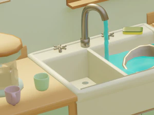 Sunny Kitchen 3D Model