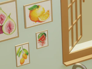 Sunny Kitchen 3D Model