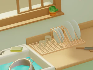 Sunny Kitchen 3D Model