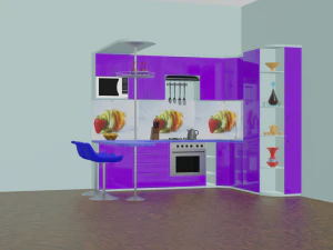 Kitchen set 3D Model