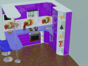 Kitchen set 3D Model