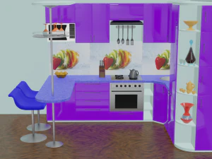 Kitchen set 3D Model