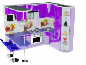 Kitchen set 3D Model