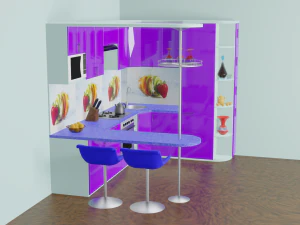 Kitchen set 3D Model