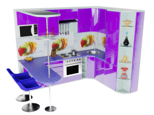 Kitchen set 3D Model